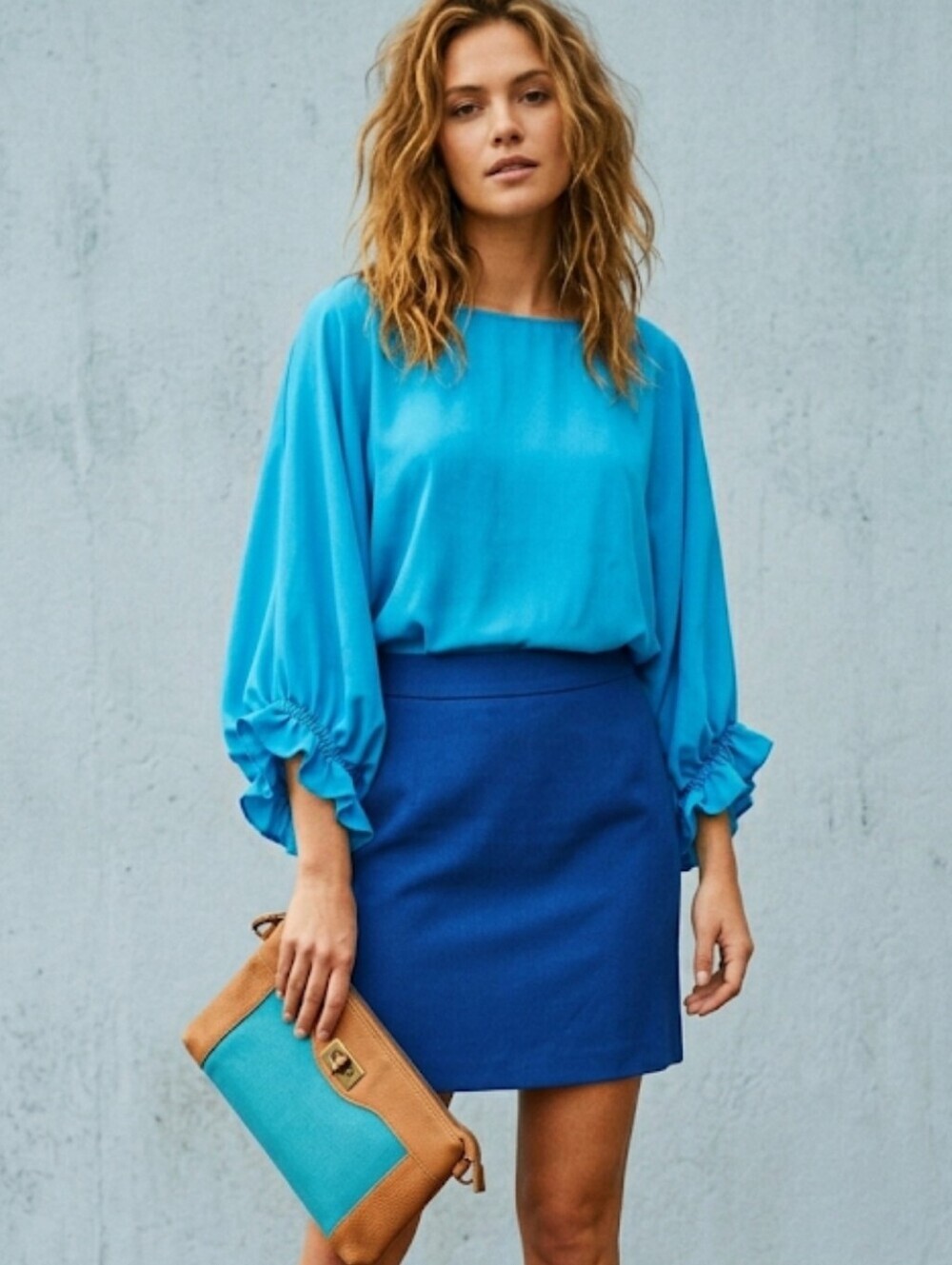 Vintage 90' New York & Co. Turquoise Dress Sz M